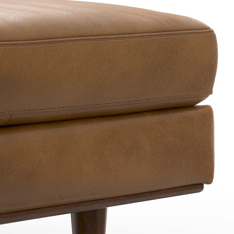 Grand repose-pieds rectangulaire de style moderne du milieu du siècle, 124 cm de large