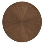 Table d'appoint ronde en noyer de style milieu de siècle