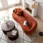 Tables basses gigognes rondes Modern Glam pour le salon (Lot de 2) Non assemblées