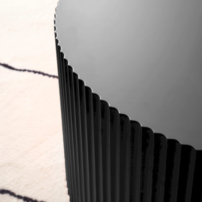 Tables basses gigognes rondes Modern Glam pour le salon (Lot de 2) Non assemblées