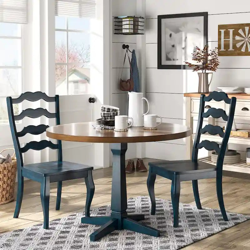 Chaise de salle à manger à barreaux (lot de 2)