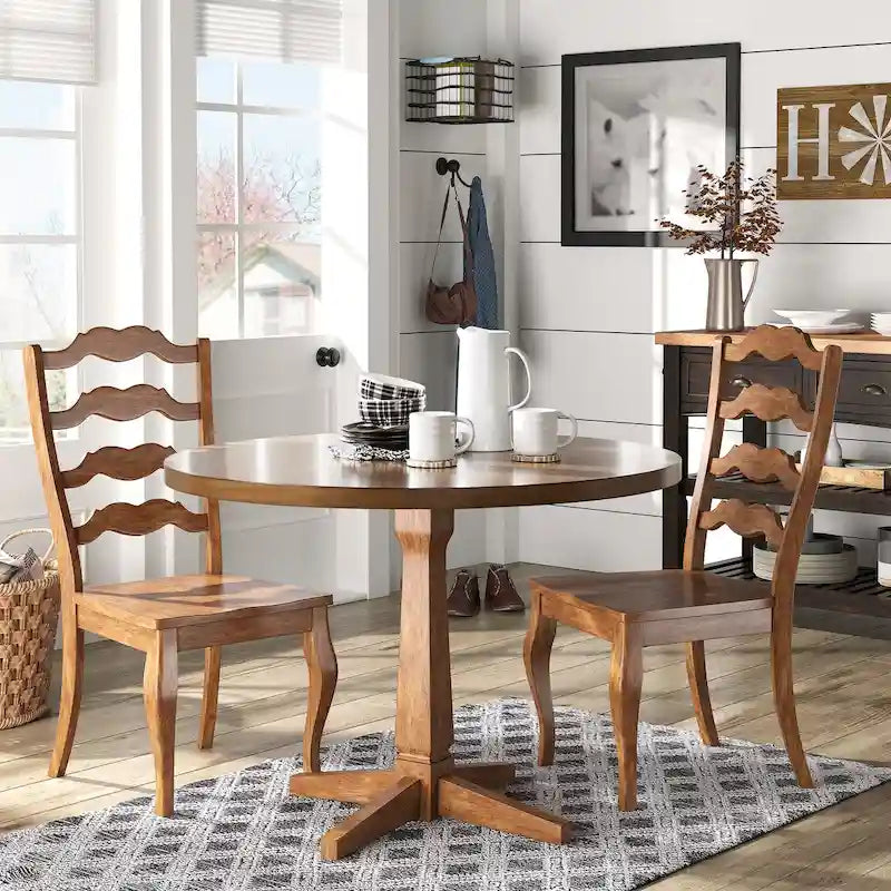 Chaise de salle à manger à barreaux (lot de 2)
