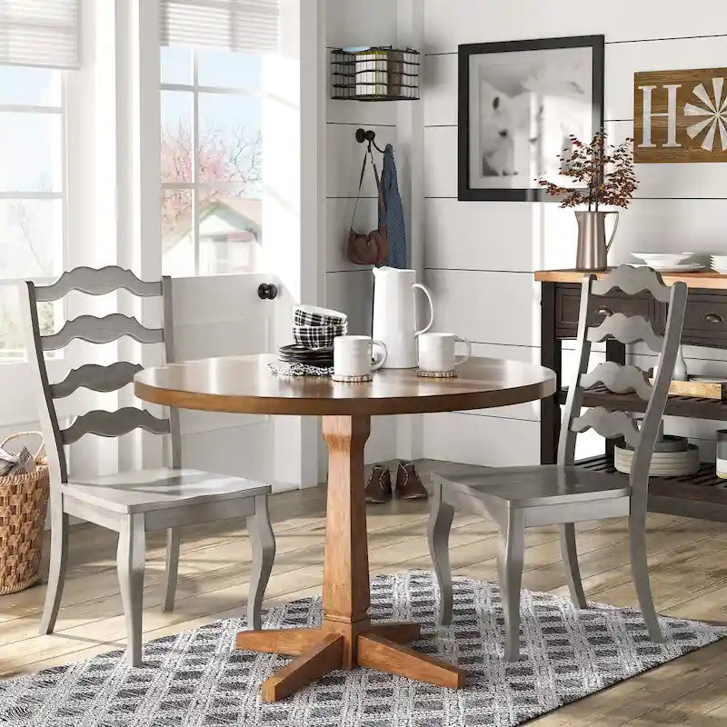 Chaise de salle à manger à barreaux (lot de 2)