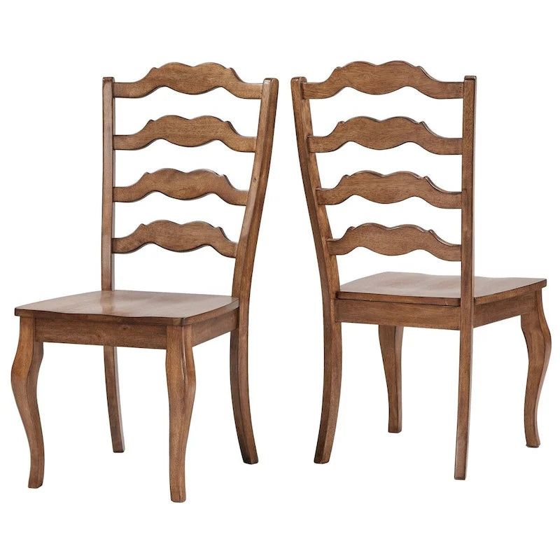 Chaise de salle à manger à barreaux (lot de 2)