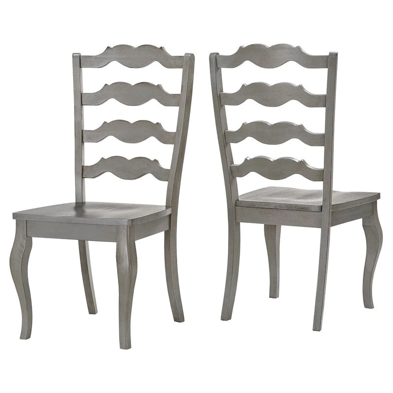 Chaise de salle à manger à barreaux (lot de 2)