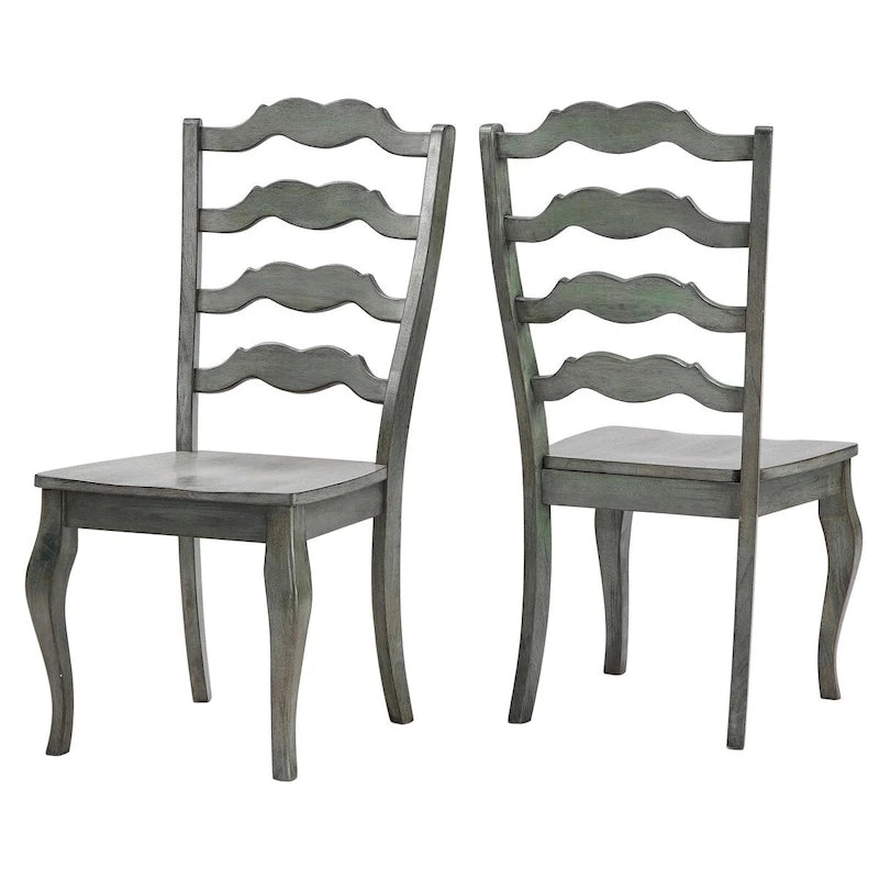 Chaise de salle à manger à barreaux (lot de 2)