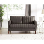 Ensemble canapé, causeuse et fauteuil en cuir pleine fleur