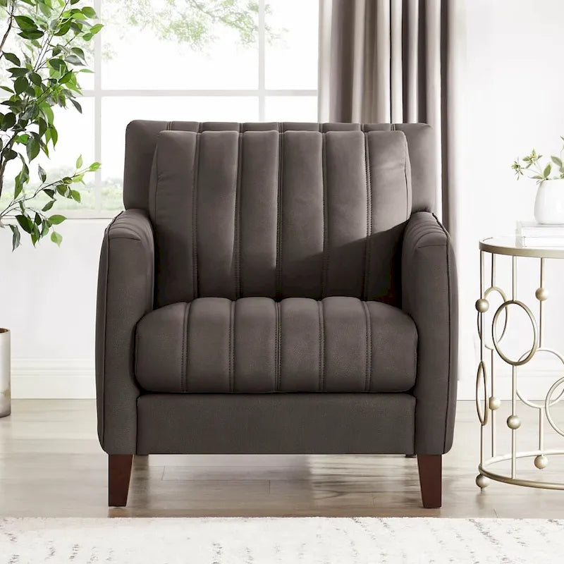 Ensemble canapé, causeuse et fauteuil en cuir pleine fleur