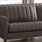 Ensemble canapé, causeuse et fauteuil en cuir pleine fleur