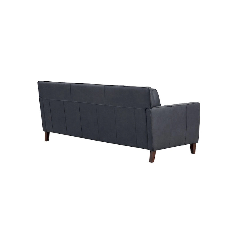 Ensemble canapé, causeuse et fauteuil en cuir pleine fleur
