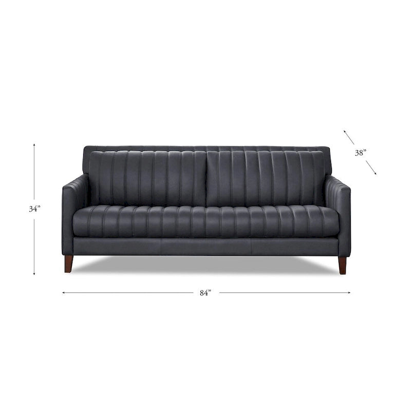Ensemble canapé, causeuse et fauteuil en cuir pleine fleur