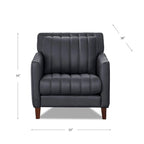 Ensemble canapé, causeuse et fauteuil en cuir pleine fleur