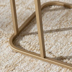 Table d'appoint en C, Fer et Or