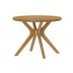 Table à manger ronde à pieds croisés de 38 pouces