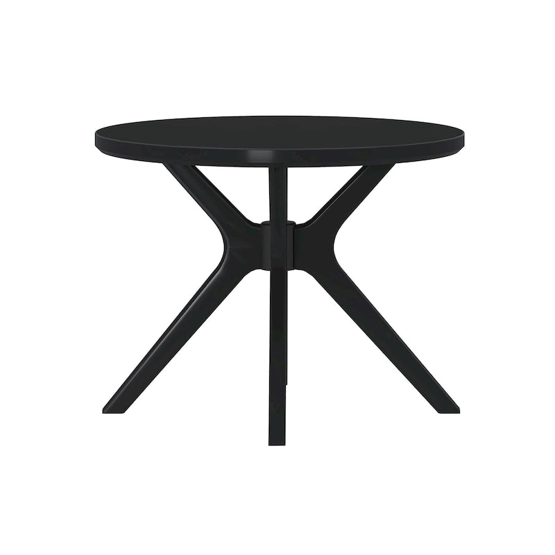 Table à manger ronde à pieds croisés de 38 pouces