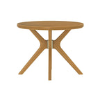 Table à manger ronde à pieds croisés de 38 pouces