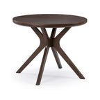 Table à manger ronde à pieds croisés de 38 pouces