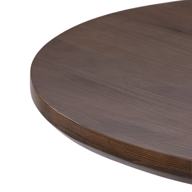 Table à manger ronde à pieds croisés de 38 pouces