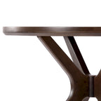 Table à manger ronde à pieds croisés de 38 pouces