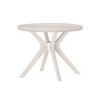 Table à manger ronde à pieds croisés de 38 pouces