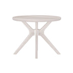 Table à manger ronde à pieds croisés de 38 pouces