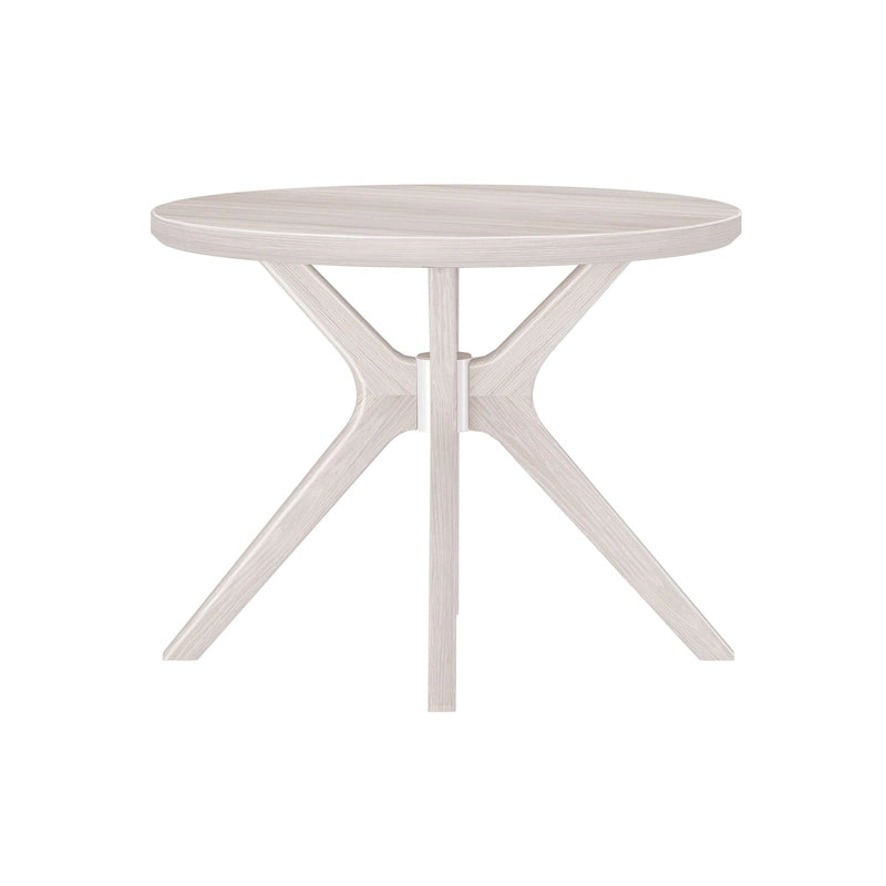 Table à manger ronde à pieds croisés de 38 pouces