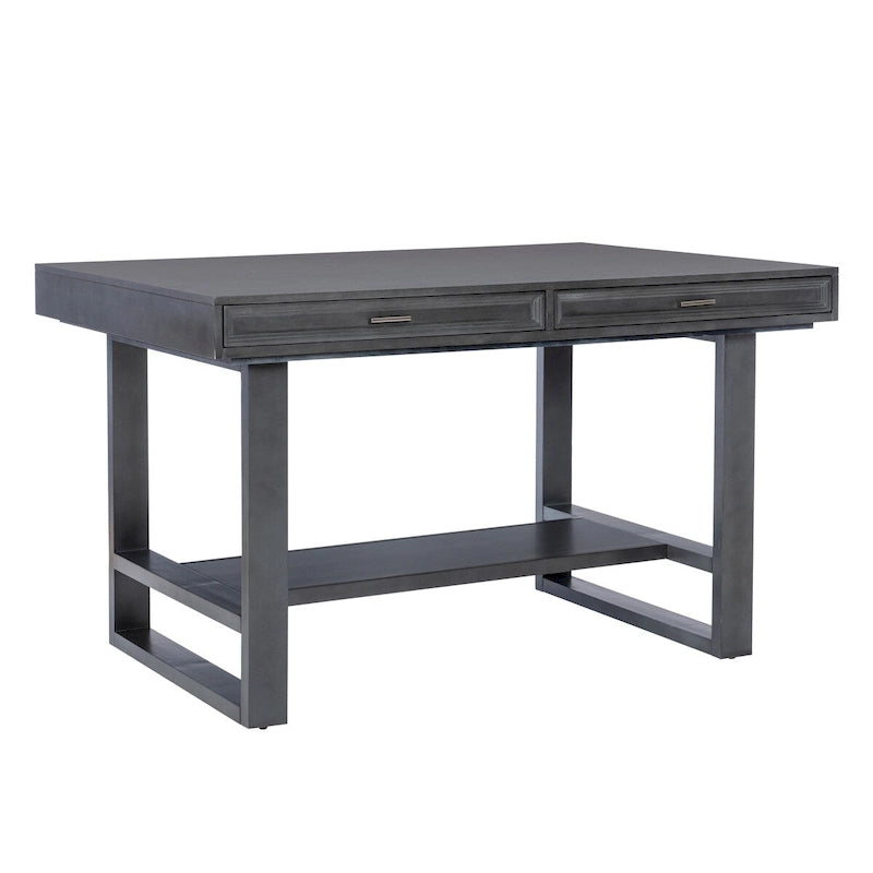 Ensemble de salle à manger 7 pièces hauteur comptoir Wilson en bois gris