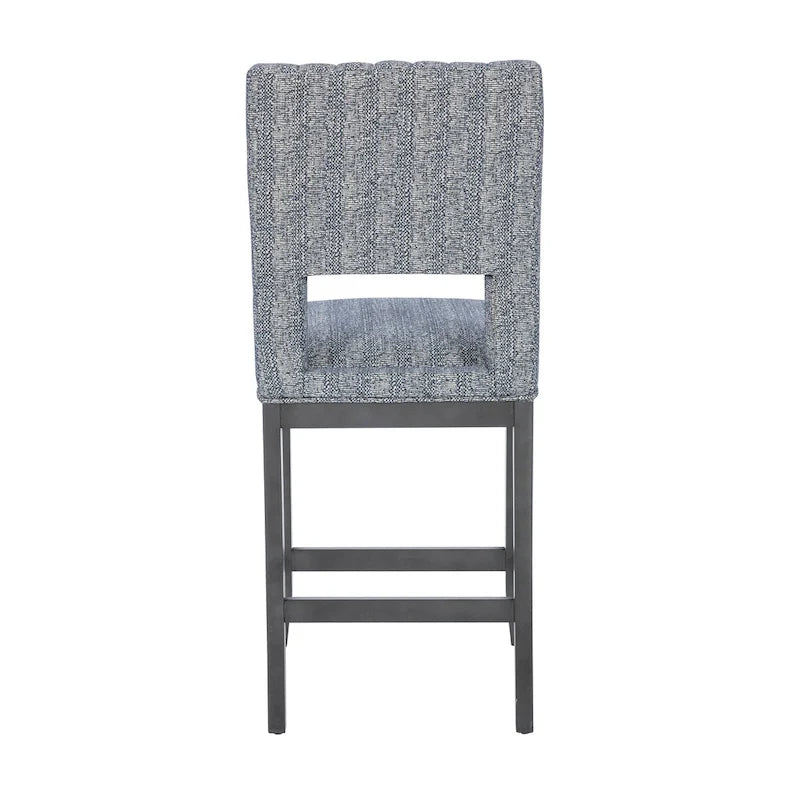Ensemble de salle à manger 7 pièces hauteur comptoir Wilson en bois gris