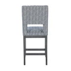 Ensemble de salle à manger 7 pièces hauteur comptoir Wilson en bois gris