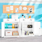 Armoire de rangement de garage métallique verrouillable de 91 cm de hauteur avec 2 tiroirs et étagères réglables