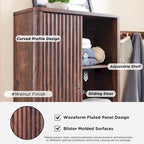Meuble de rangement moderne de 68 po à placer au-dessus des toilettes, meuble d'appoint haut en bois - N/A