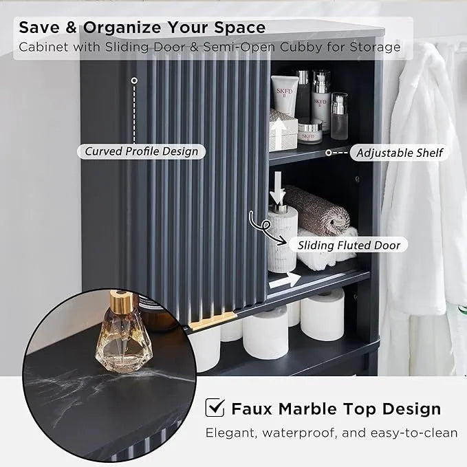 Meuble de rangement moderne de 68 po à placer au-dessus des toilettes, meuble d'appoint haut en bois - N/A