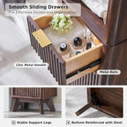 Armoire de rangement étroite de salle de bain de 68 po avec dessus en faux marbre